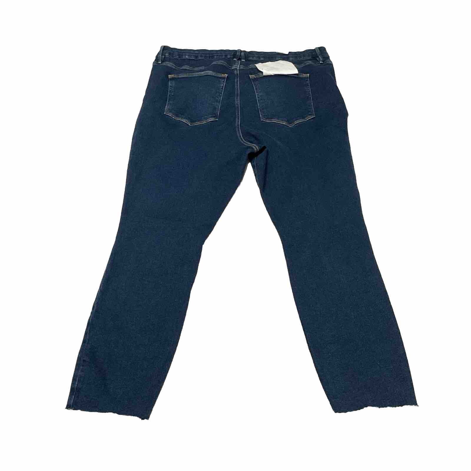 Good American Skinny Jeans Good Legs GLRH941T Blue866 Size 22 Inseam: 29