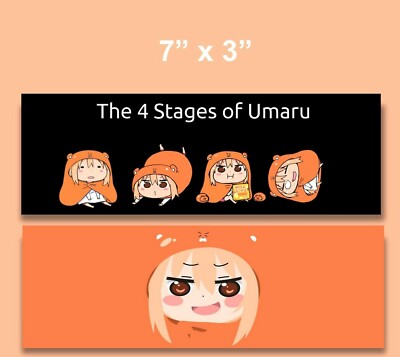 Umaru Chan Anime Chibi Waifu Cute Slap Vinyl Bumper Sticker Car