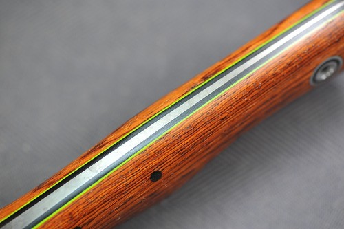 Fiddleback Forge Kephart by Andy Roy .16" A2 Blade, Full Cocobolo Wood Handle - Picture 4 of 13
