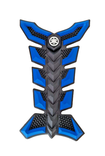 3D Blue Rubber Motorcycle Tank Pad/Protector - Yamaha Motorcycles - Picture 2 of 3