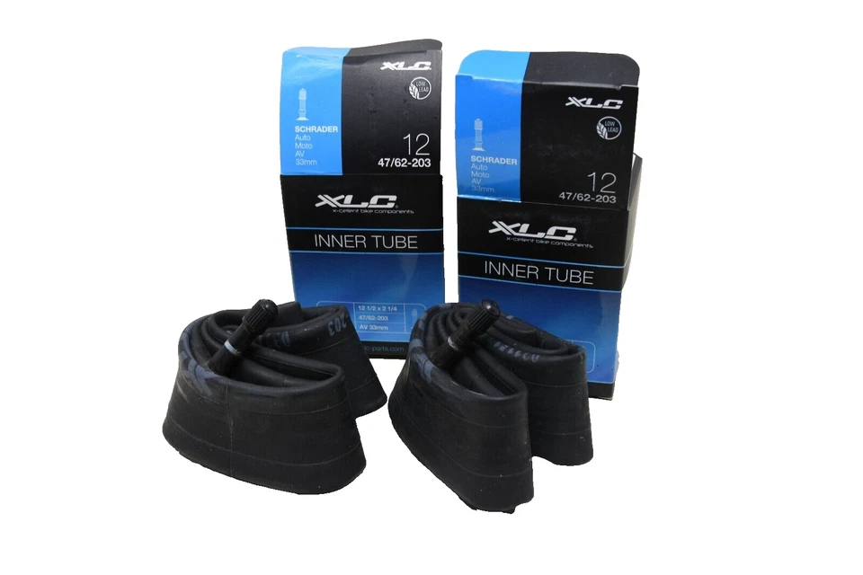 PAAR 12 1/2 x 2 1/4 INNENROHRE SCHRADER AUTO TYP VENTIL KINDERWAGEN KINDERWAGEN