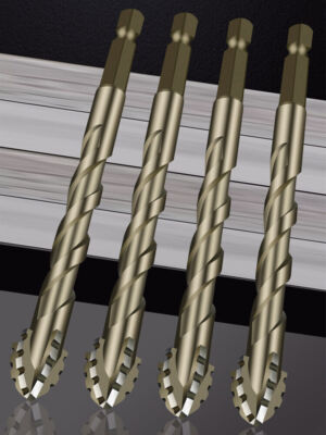 New Four-Flute Sawtooth Eccentric Drill Bit, Cozy Hoome Efficient Drill Bits