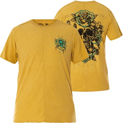 AFFLICTION T-Shirt Coroner Gelb T-Shirts
