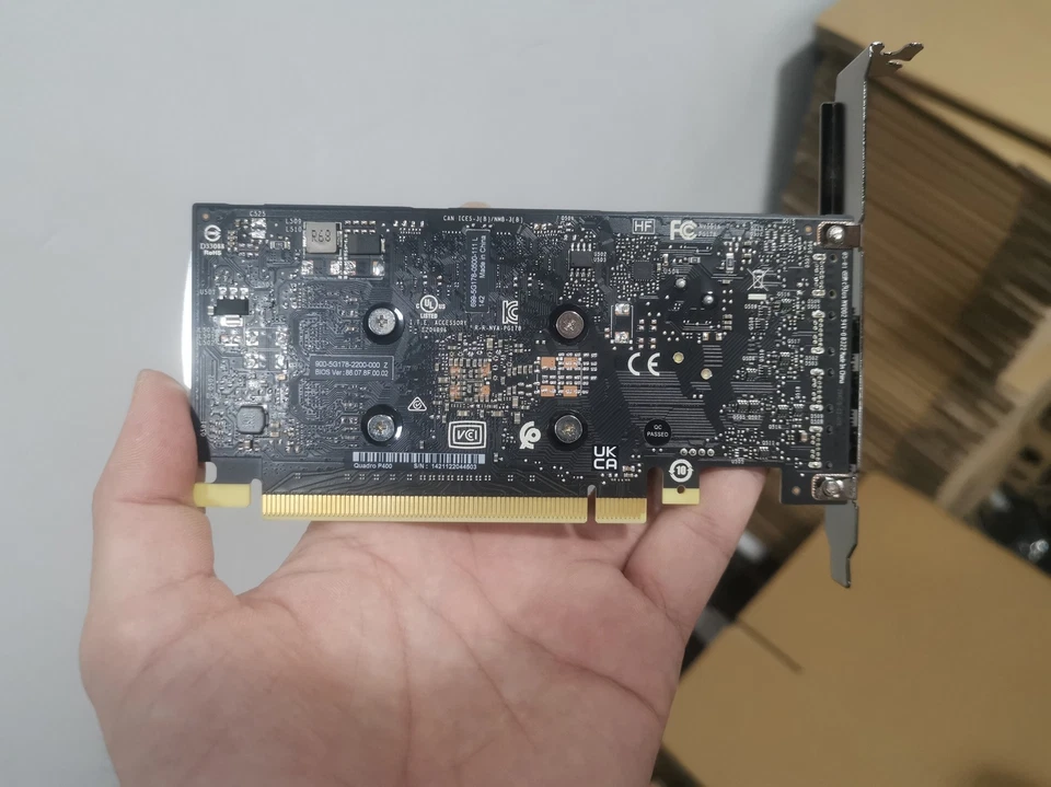 NVIDIA Quadro P400 2GB GDDR5 PCIe Graphics Card PNY VCQP400-PB - Image 3 of 4