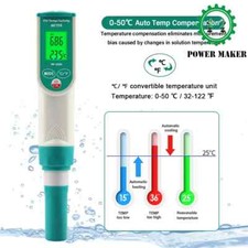 Precision Salinity Meter Seawater Aquariums PH Salt Tester Atc Swimming Food