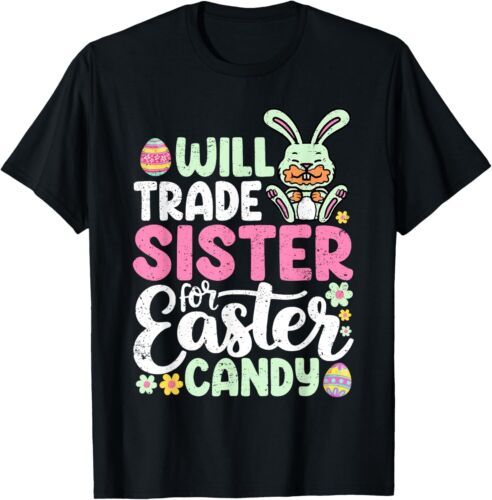 Will Trade Sister For Easter Candy Funny Boys Toddler Kids T-Shirt Hoodie - Picture 11 of 14