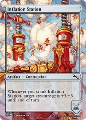 station cards mtg 4x Inflation Station Unstable Cards Magic the Gathering MTG