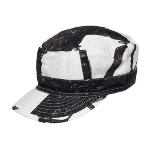 white camo winter hat