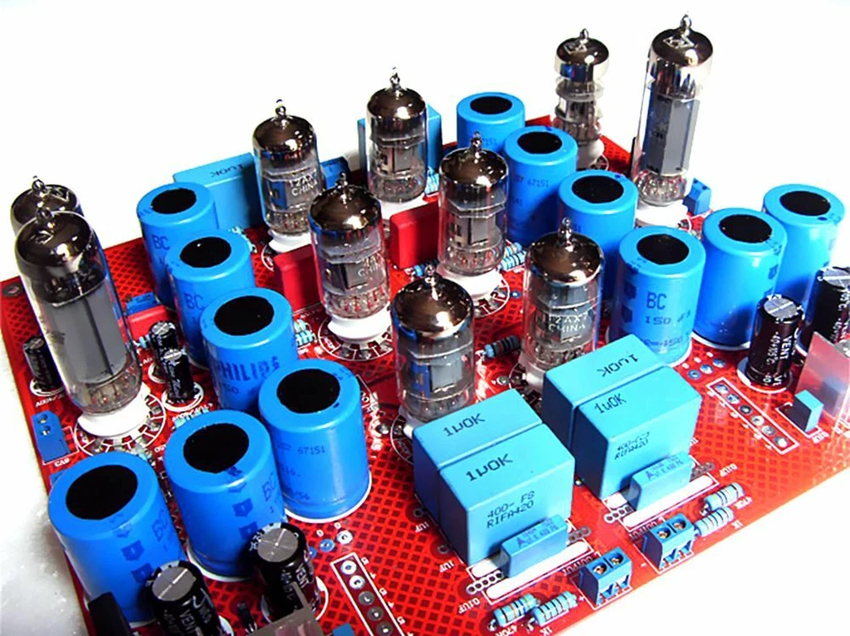 Placa preamplificadora semiacabada clase A JP-200 con tubo y enchufe de tubo Foto 2 de 3