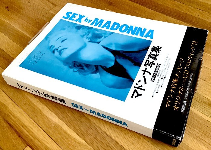 MADONNA 写真集 / 『SEX』 (オリジナルCD付き) Sex by Madonna Photo Book 1992 With Box and CD Used From