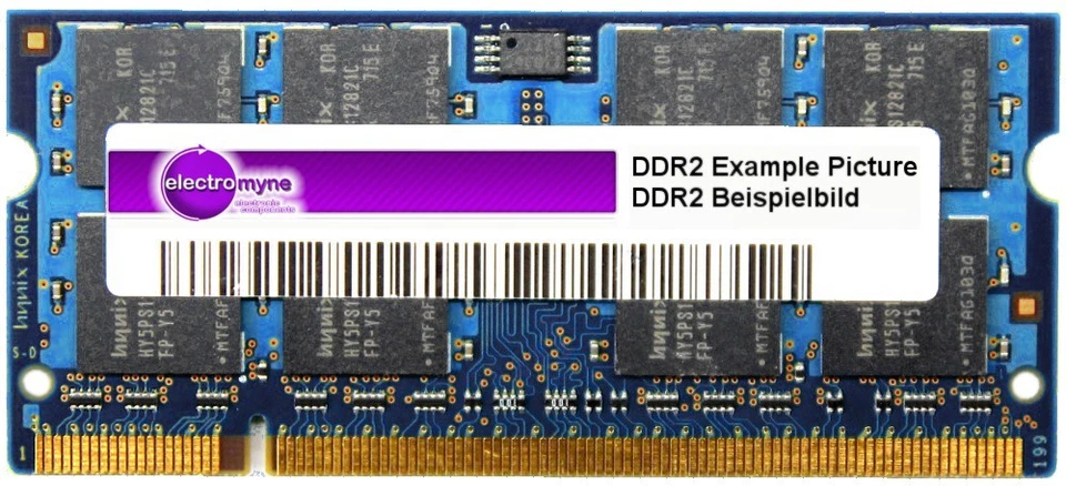 1GB Elixir DDR2-667 PC2-5300S SO-DIMM M2N1G64TU8HB4B-3C RAM Laptop memory 2Rx8