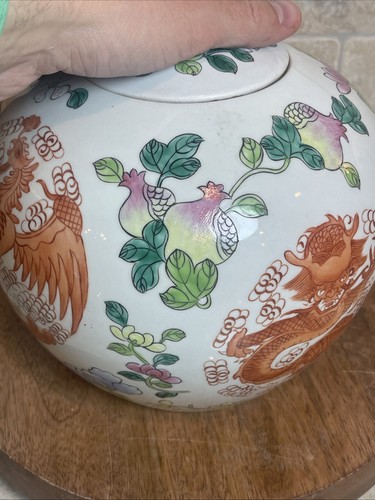 Vintage Famille Rose Ginger Jar- Great Condition! - Picture 2 of 10