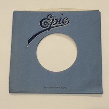 Lot of 3 - EPIC RECORDS LABEL BLUE 7" 45 RPM Original Record Co. Sleeves