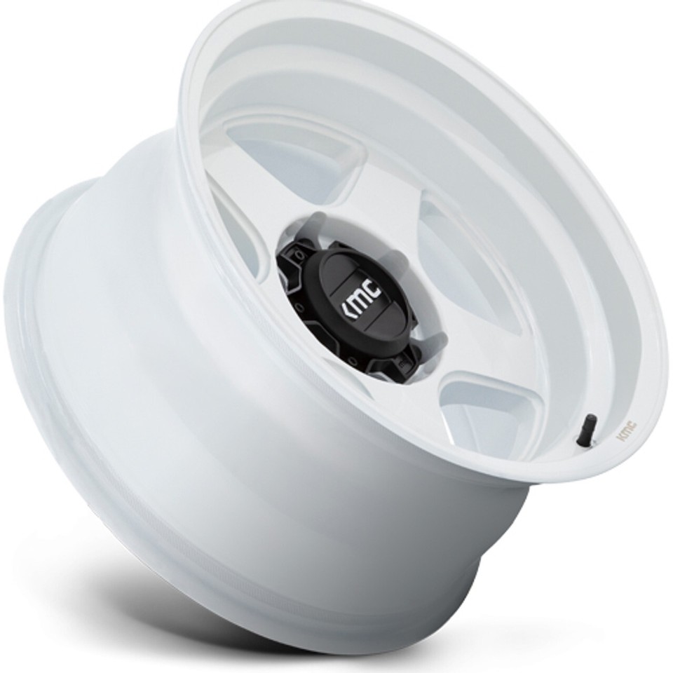17x8.5 -10 KMC KM728 Lobo 6x135 Gloss White Wheels (Set of 4) | eBay