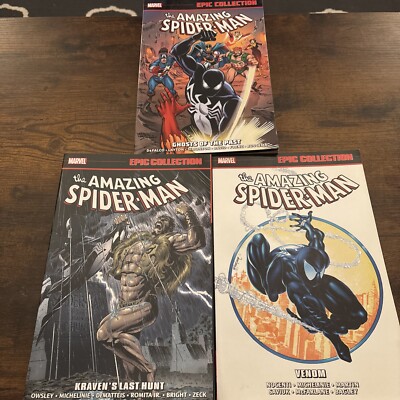 Amazing Spider-Man Epic Collection 15, 17, 18 Kraven s Last Hunt Venom Classic