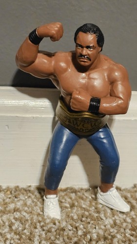 RON SIMMONS W/BELT wcw SERIES 1 wrestling GALOOB w...
