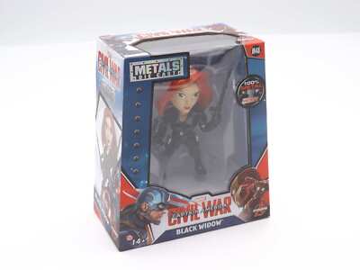 Jada Metalfigs 253221014 Marvel Captain America Black Widow 10cm Spielzeugfigur 