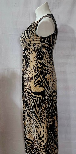 Cato womens Animal Print Embellished maxi dress size Medium - Picture 3 of 4