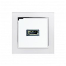 Retrotouch HDMI Socket White Glass CT 00313