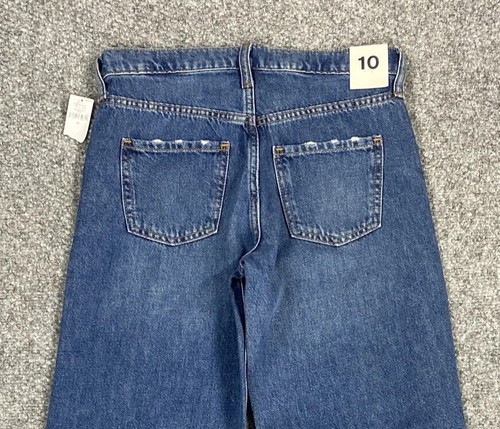 Gap Teen Girls Jeans Distressed Low Stride Blue Size 10 - Picture 7 of 15