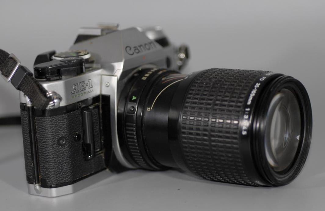Canon AE-1 Program with Canon 35-105mm f3.5 FD Macro zoom Canon AE-1 Program with Canon 35-105mm f3.5 FD Macro zoom