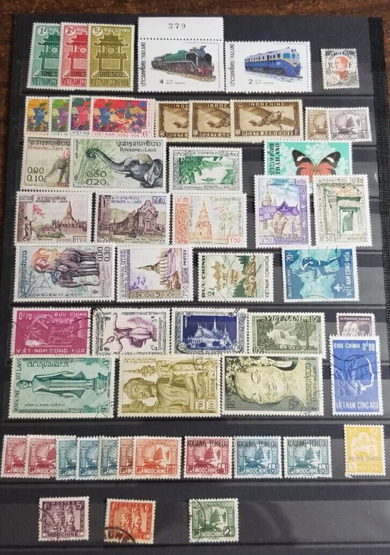ASIA (INDO-CHINA)-A few stamps from this region/S.E. Asia, etc.