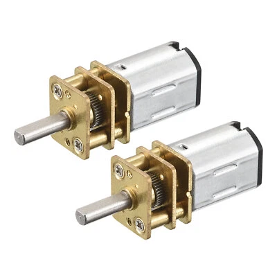 Micro Vitesse Réduction Engrenage Moteur DC 6V 600RPM pour Voiture Paquet de 2 - Photo 1/4