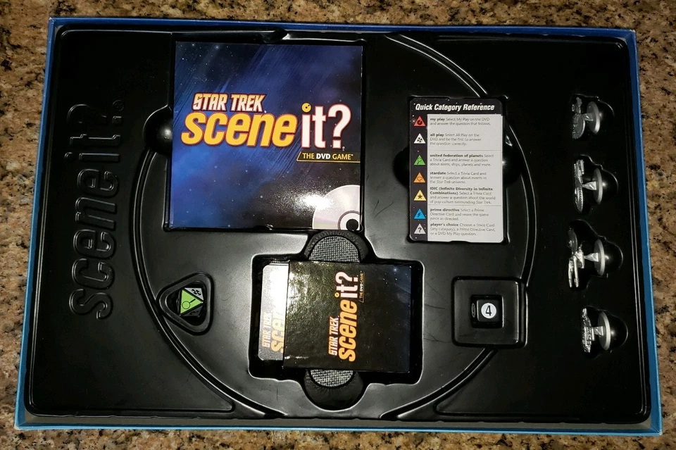 Star Trek Scene It The DVD Game Mattel Games Trivia Board Game 2008 All Series - Image 2 of 4