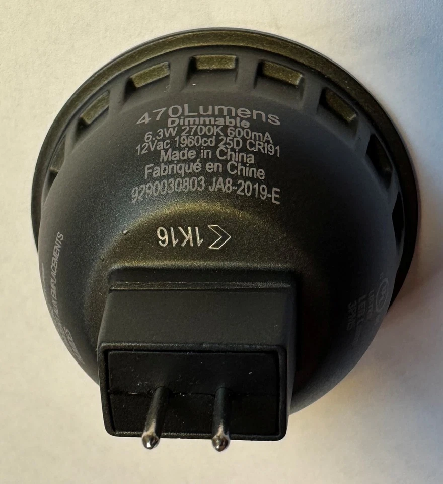 Philips 57353 LED MR16 6.3MR16/LED/F25/927/D/EC/12V T20 10/1FB (2700K,25 Degree) - Image 3 of 3