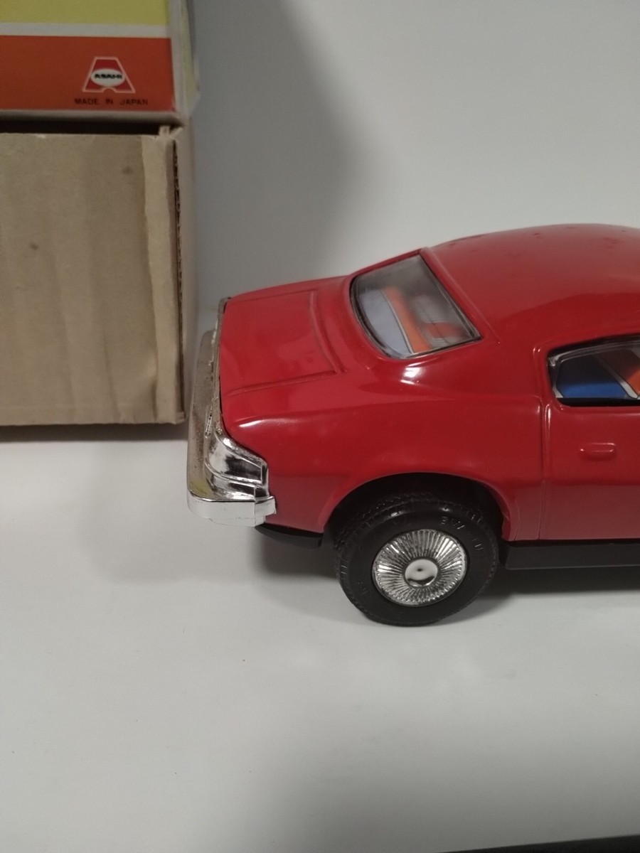 Vintage ASAHI Chevrolet Camaro LT Red Tin Car Battery Operated