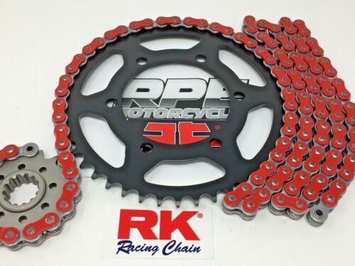 Red 2015-18 GSX-S1000 RK MAX-X 520 17/44 OEM Ratio Racing Chain and Sprocket Kit - Picture 2 of 3