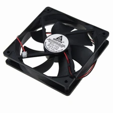 12V DC 120mm Cooling Fan 120x120x25mm (4.72x1in) 2Pin for CPU PC Printer Laser