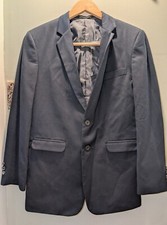 NWT Van Heusen Boys Blazer Size 18 Reg Navy Blue Coat Single Breast Jacket