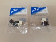Lot of 2 - Leviton Voice Grade Quickport Phone RJ-11 Connector 41106-RA6 NEW