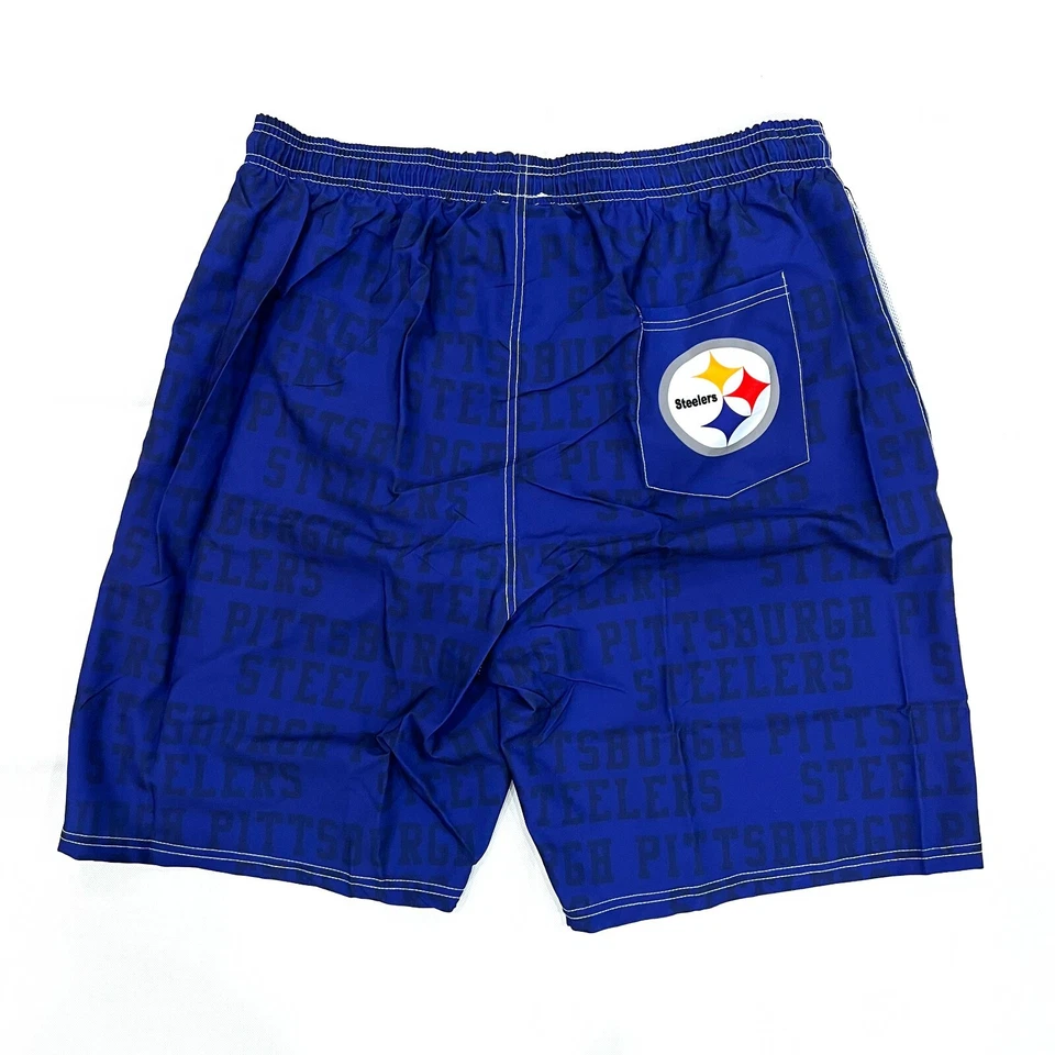 Pittsburgh Steeler NFL Football Mens Sportwear Quick Dry Board Short with Lining - Image 2 of 2