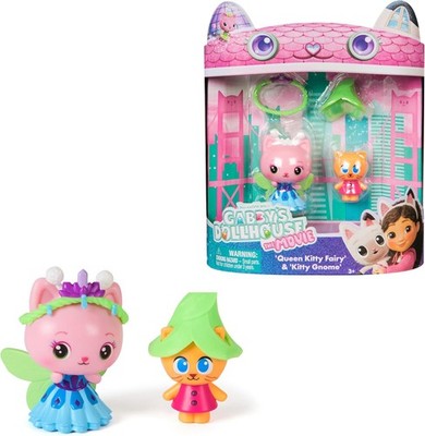DreamWorks Gabbys Dollhouse Film Queen Kitty Fee Figuren Set 2tlg Kinder 3+