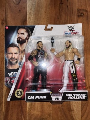 WWE Main Event Showdown CM Punk&Seth Rollins Wrestling Figuren Mattel OVP