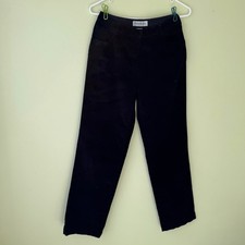 Vtg Brooks Brothers Womens Corduroy Pants Size 2 Black Classic Preppy Gorpcore