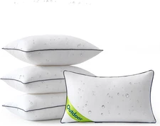 MIULEE 12X20 Outdoor Pillows, Pack of 4 Water Resistant Waterproof Pillow