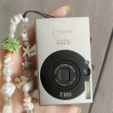 Canon Powershot SD1000 /IXUS 70 Digital Camera 7.1MP 3XOptical Zoom Silver Black