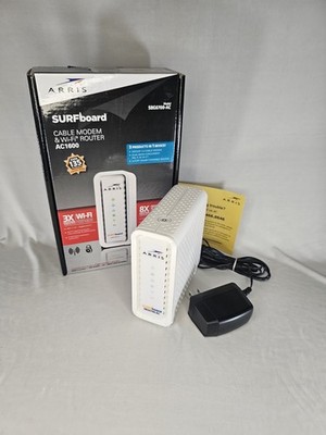 ARRIS Surfboard Docsis 3.0 Cable Modem And AC1600 Dual Band Wi-Fi Router
