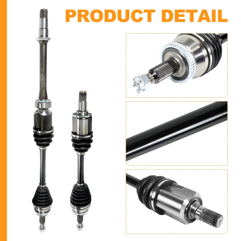 Par de ejes delanteros CV para Toyota Camry 2002-2006 y Highlander 2004-2007 tracción delantera V6 Foto 4 de 4