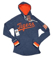 Mitchell & Ness Detroit Tigers MLB Retro Lightweight Long Sleeve Hoody XS NWT