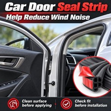 Self-adhesive Car Door Seal Strip Weatherstripping For Noise Reduction Black Self-adhesive Car Door Seal Strip Weatherstripping For Noise Reduction Black