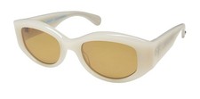 NEW GARRETT LEIGHT RETRO BIGGIE SUNGLASSES PLASTIC IVORY WOMENS FULL-RIM CAT EYE