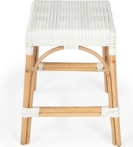 Discover Elegant Coastal Rattan Counter Stool by Butler - Picture 2 of 8
