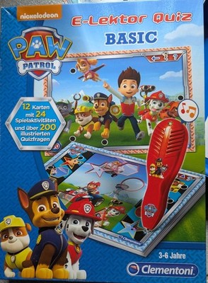 Clementoni PAW Patrol E-Lektor Quiz BASIC Lernspiel 3-6 Jahre, neuwertig