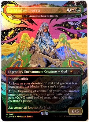 MTG La Madre Tierra - Xenagos, God of Revels (Rainbow Foil) Secret Lair 2061 NM