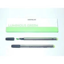 New* Montblanc Luminous Green Document Marker Refill (2x1) 128253 for 166 & 166R