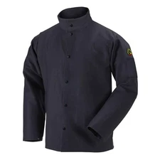 Black Stallion FBK9-30C Flame-Resistant Cotton Welding Jacket Black 5X-Large